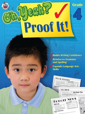 cover image of Oh Yeah? Proof It!, Grade 4